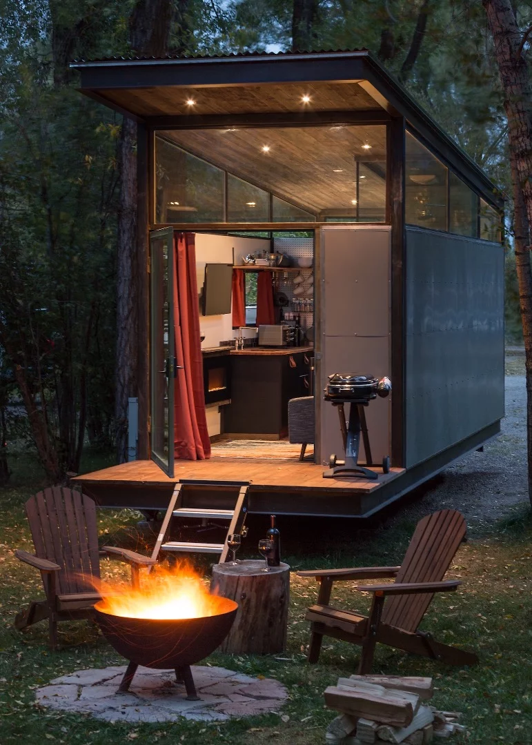 The RoadHaus is actually a smaller, updated version of Wheelhaus' Wedge house and the firm envisions it serving as a tiny house, backyard office, or a guest house