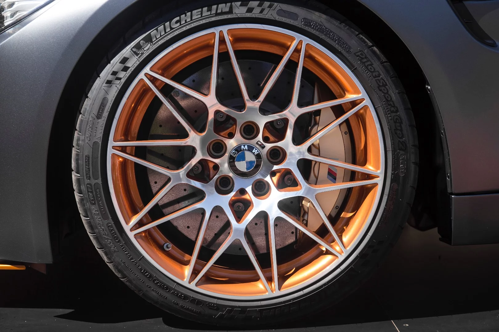 The Concept M4 GTS has 19-in front and 20-in rear wheels