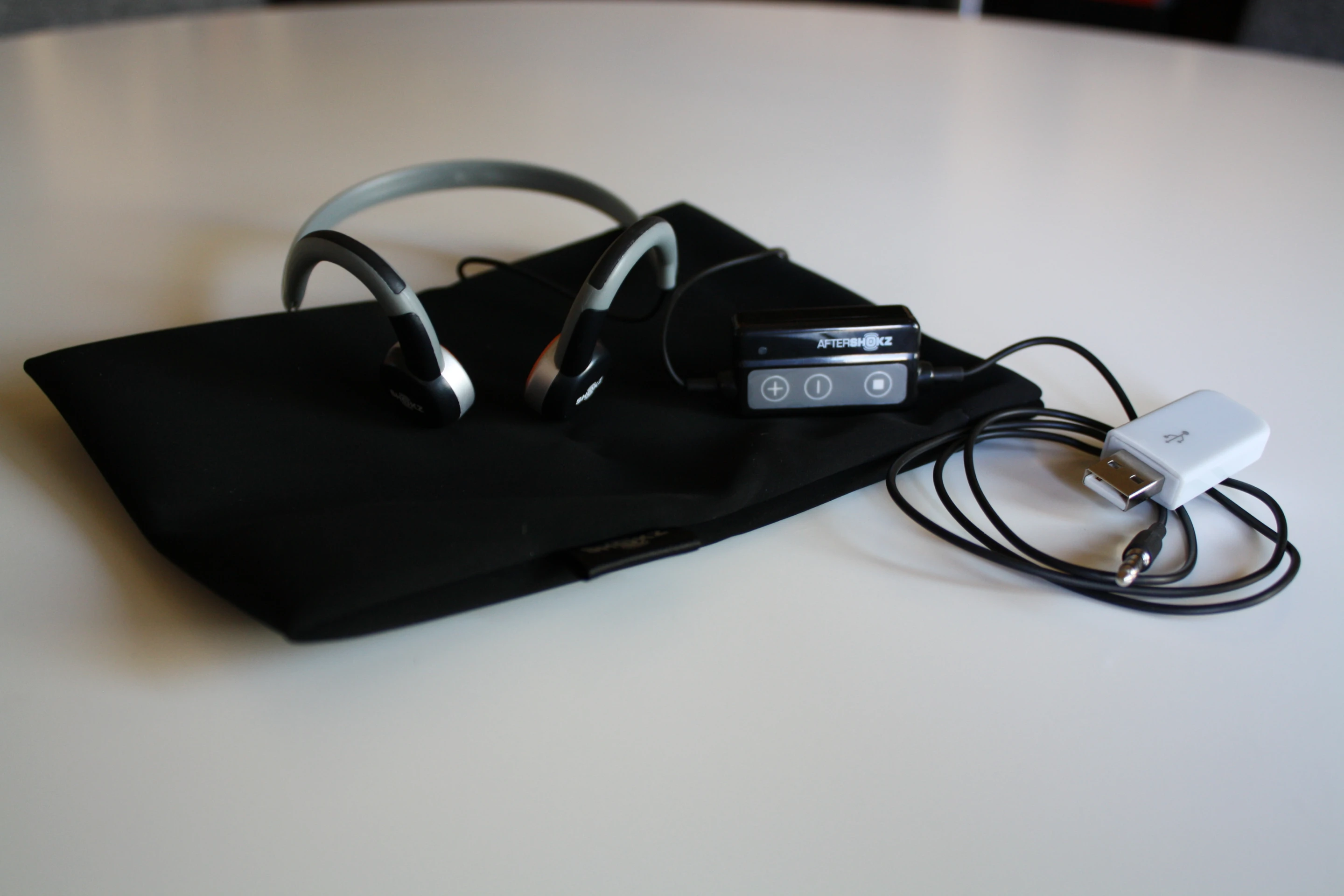 The headphones come with their own carrying case