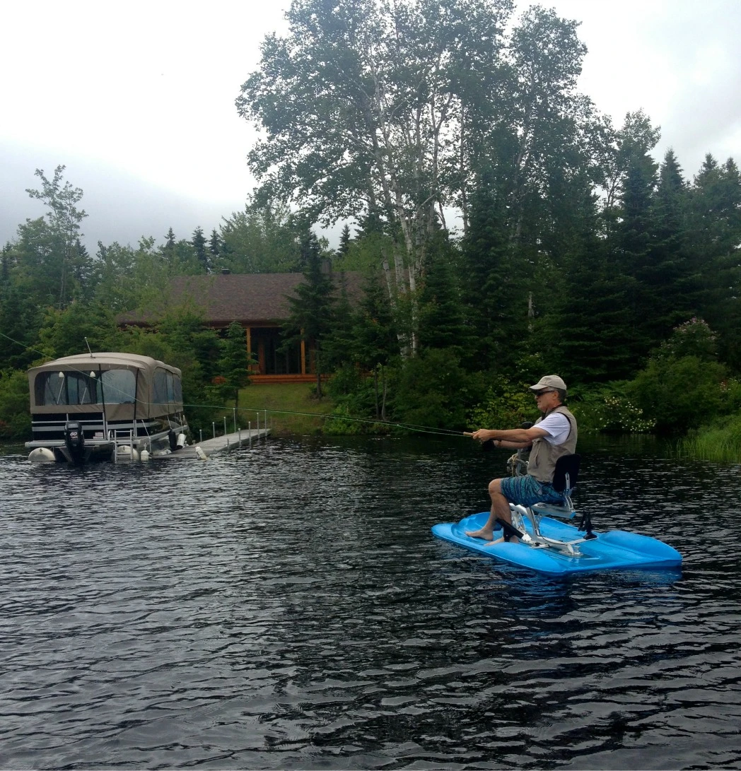 A fisherman casts off an itBike