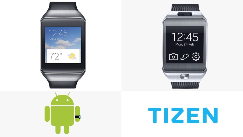 It's Android Wear vs. Tizen