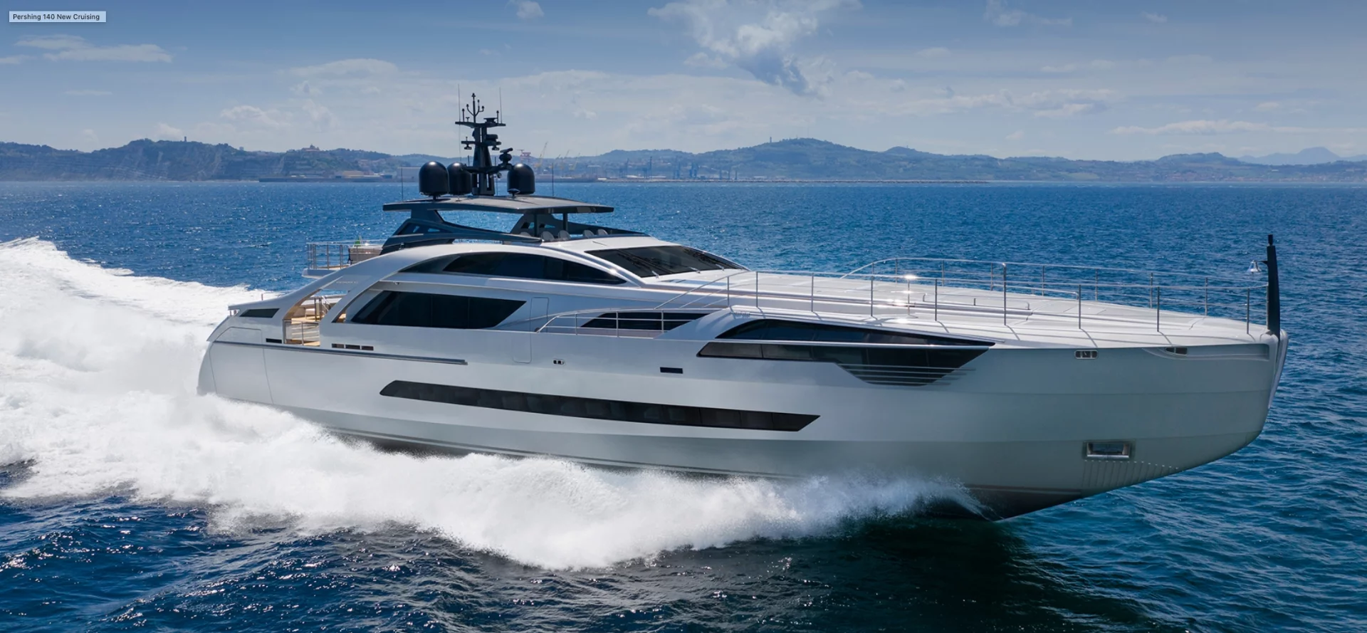 The new Pershing 140 is the brand’s new flagship yacht
