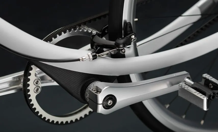 Front and rear sidepull brakes are optional