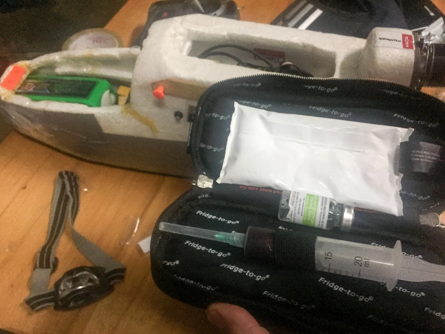 The team repurposed a mapping drone to carry cargo