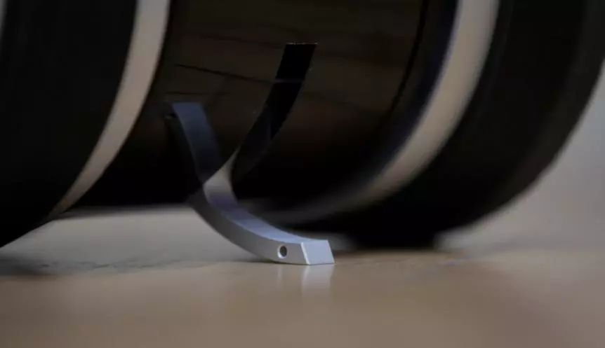 A pair of kickstands keeps the Double in place