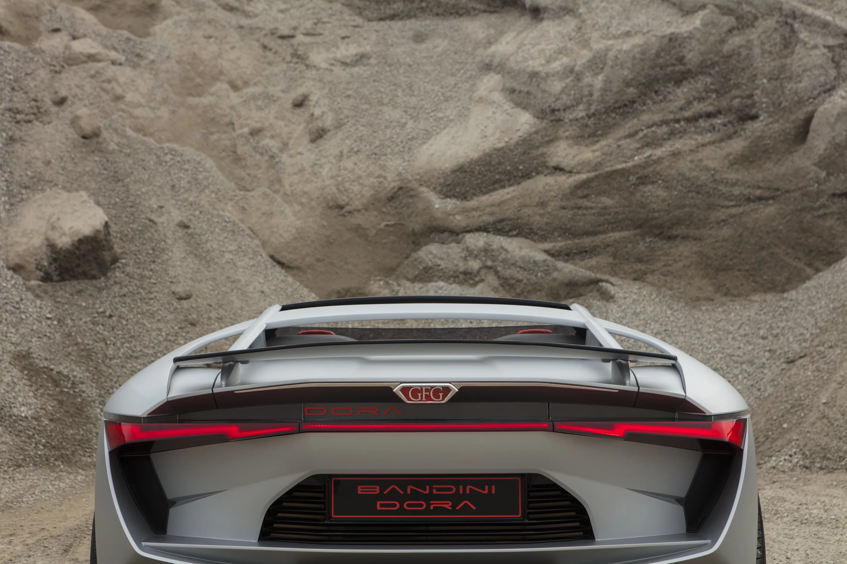 Lightning-bolt taillights are the highlight of the rear