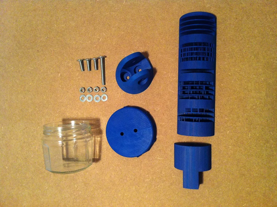 The components of the digital sundial