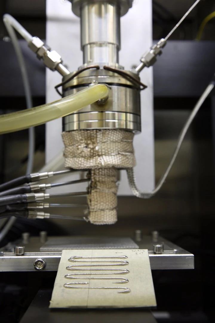 The engineers hope to refine the process to create higher-resolution objects using materials common to industry like aluminum and titanium
