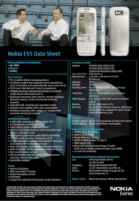 The Nokia E55
