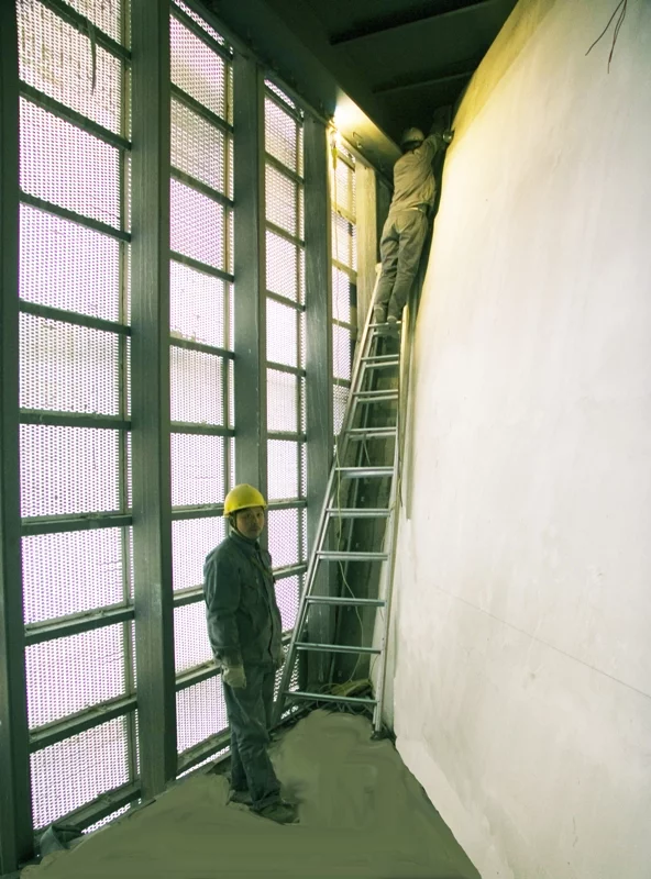 Italcementi's i.light being installed at the Italian pavilion at Expo 2010 (Photo: Italcementi)