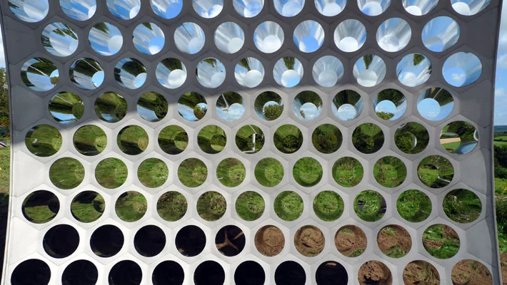 A view through the Aeolus' tubes (Photo: Andy Spain)
