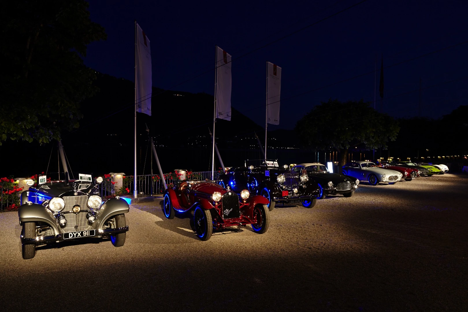 The Concorso d’Eleganza Villa d’Este jury's award for best in show went to American David Sydorick's 1932 Alfa Romeo 8C 2300 Zagato Spider. At left is the Class A winner ("flamboyance in motion", a 1937 Mercedes-Benz 540 K Special Roadster owned by Michael Kaufmann of Austria.