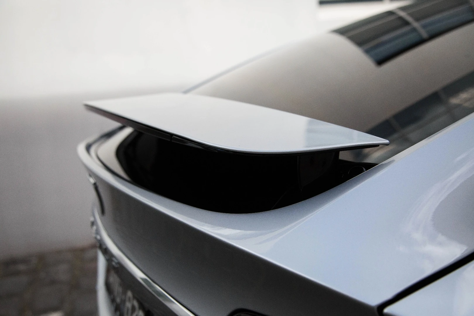 The pop-up spoiler on the Tesla Model X