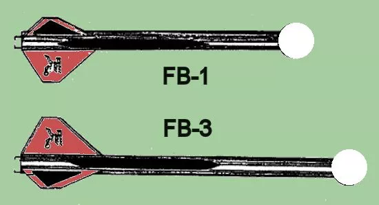 The Fireball 1 and 3 rockets