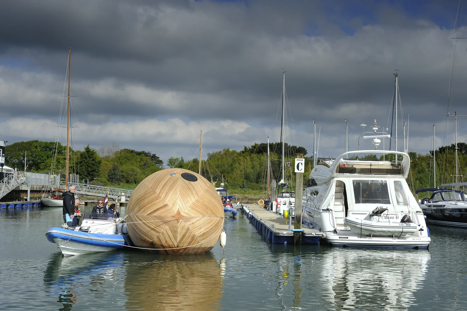 As Exbury Egg is required to float, its construction was entrusted to boat-builder Paul Baker (Photo: Nigel Rigden)