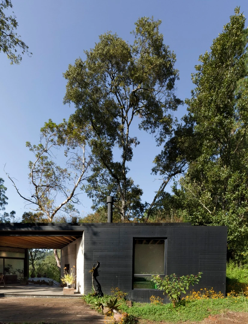 The Y-shaped Casa de la Roca was designed by Barcelona and Mexico-based architecture firm Cadaval & Solà-Morales