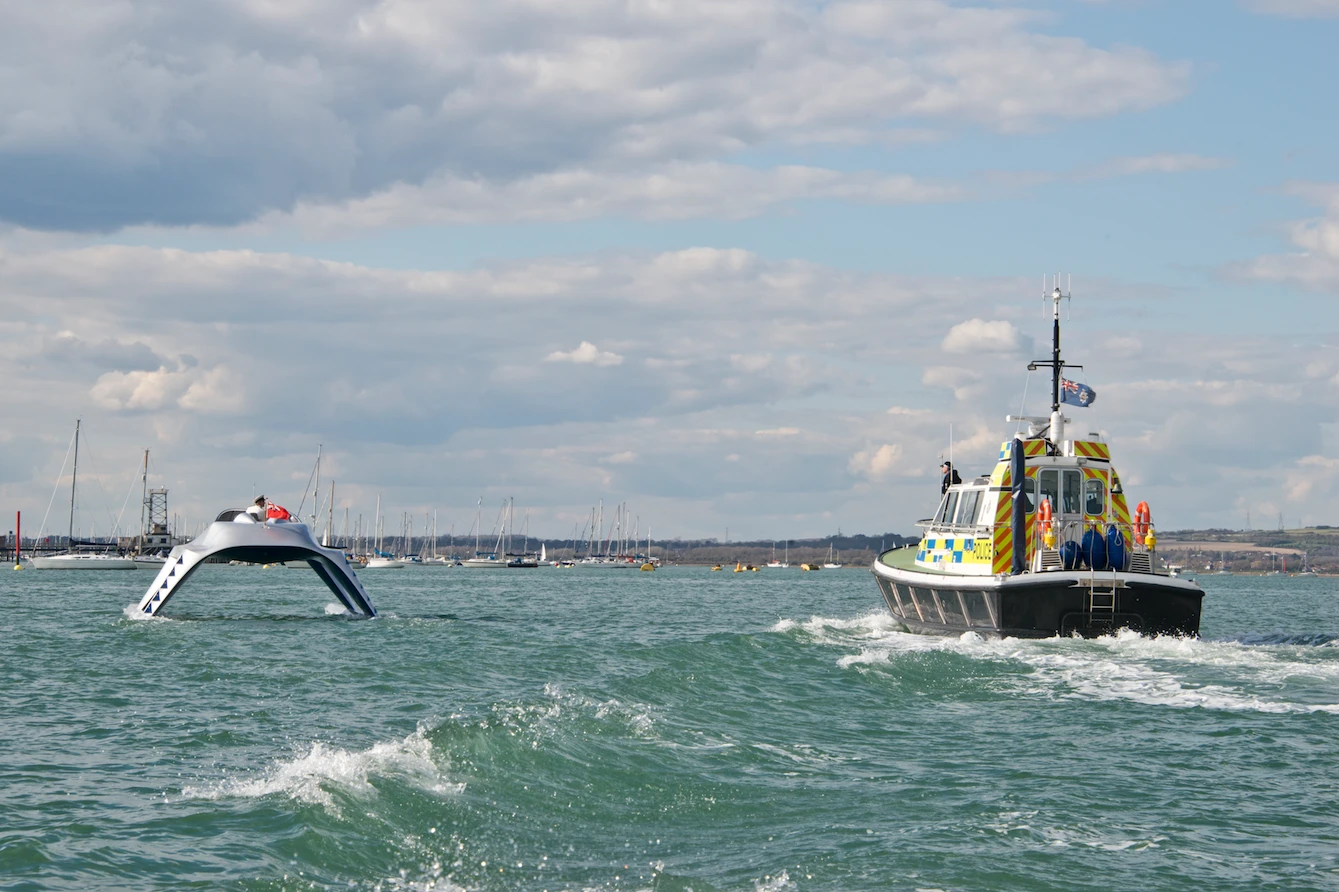 Two very different styles of boat