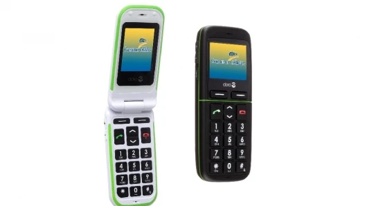 Doro PhoneEasy 345 and 410, ideal for seniors, are now offered by Consumer Cellular (Photo: Business Wire)