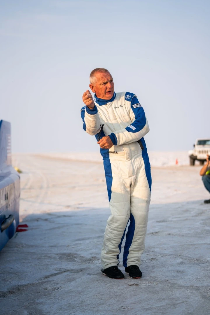 Danny Thompson has set a new land speed record in the Challenger 2 streamliner