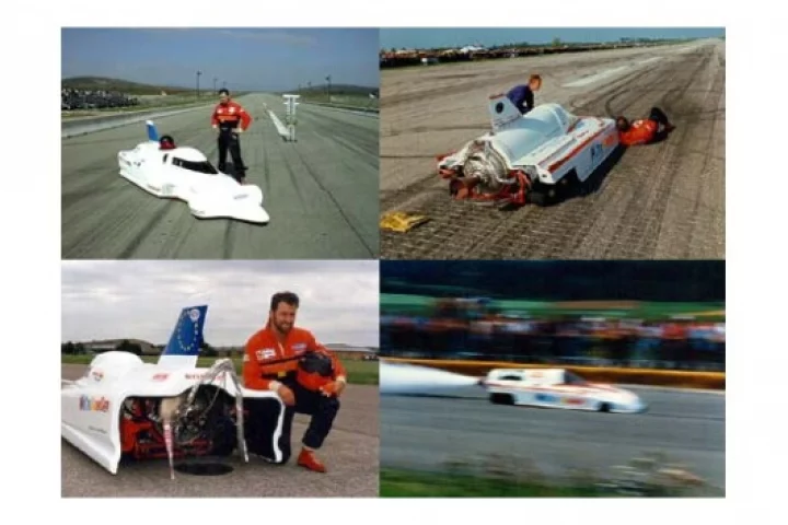 WORLD RECORD Water Rocket Car 0 - 343.5 kph in 2.5 sec