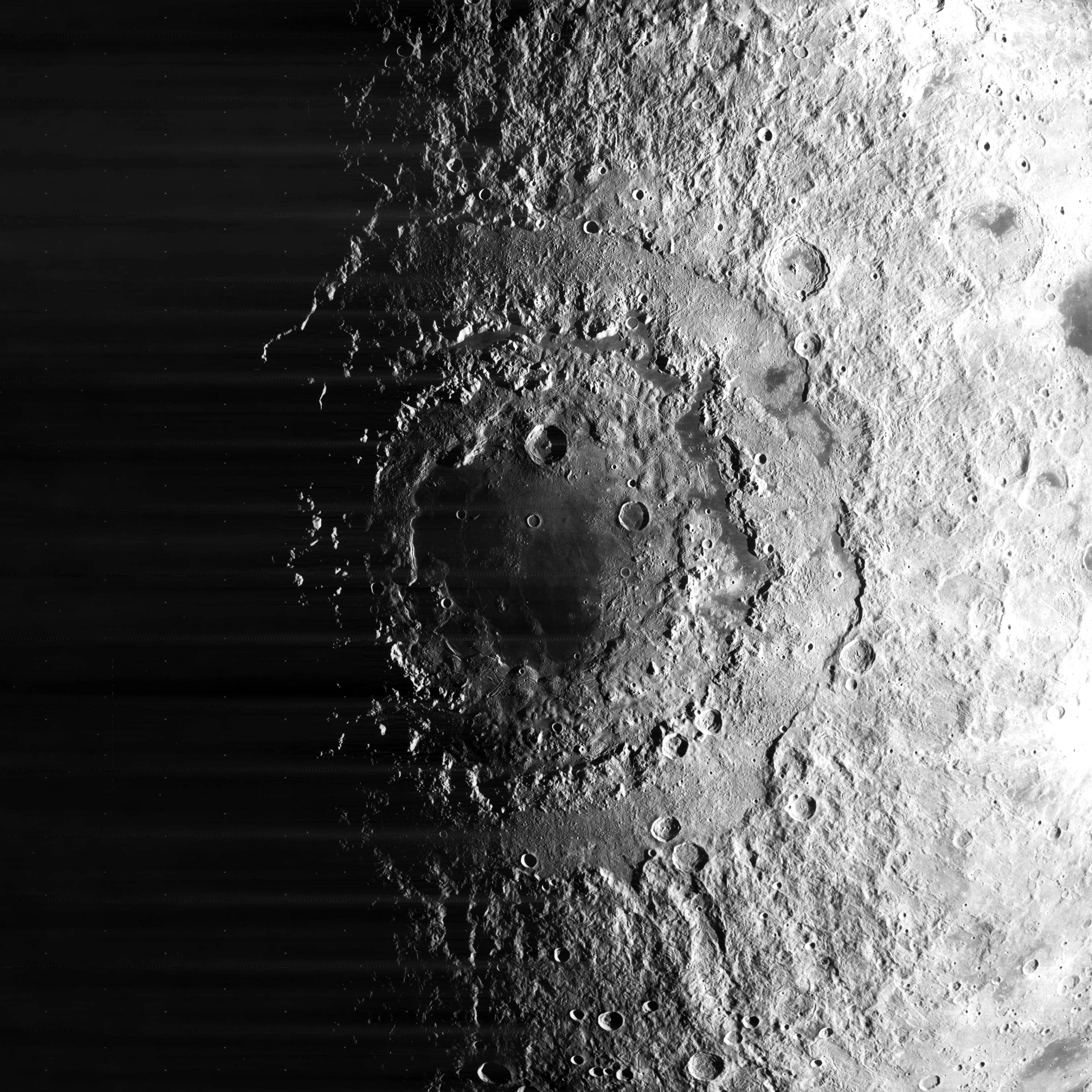 Mare Orientalis is the projected impact site