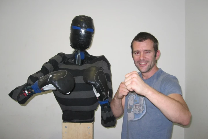 The Punching Pro and its creator, Kris Tressider
