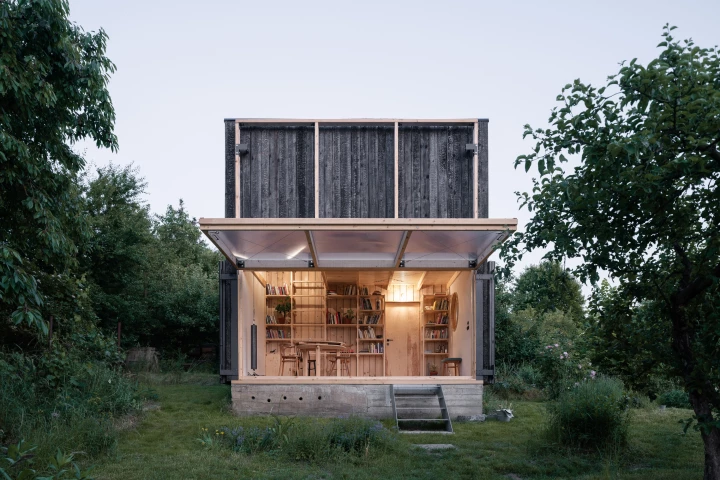 The Garden Pavilion's interior measures 20 sq m (215 sq ft)