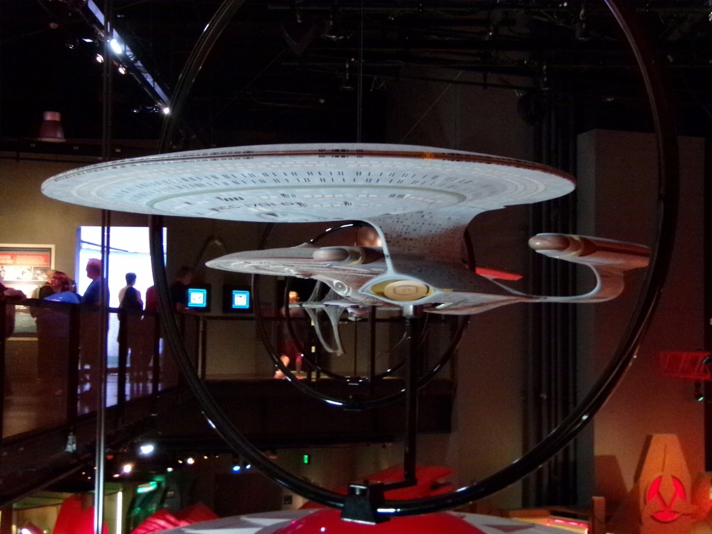 The EMP exhibit includes ship models from various series