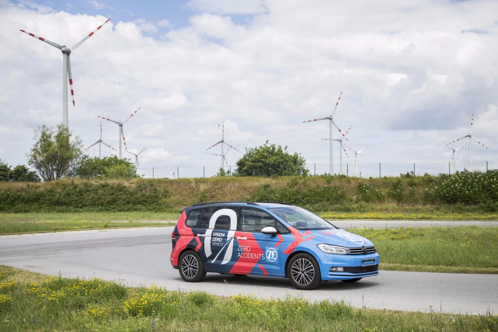 The ZF Vision Zero Vehicle has a 150-kW electric motor on the rear axle