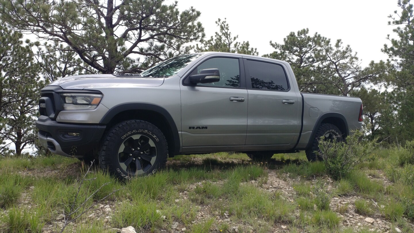 With the standard gasoline engine (no mild hybrid), the 2019 Ram Rebel is extremely capable off the pavement