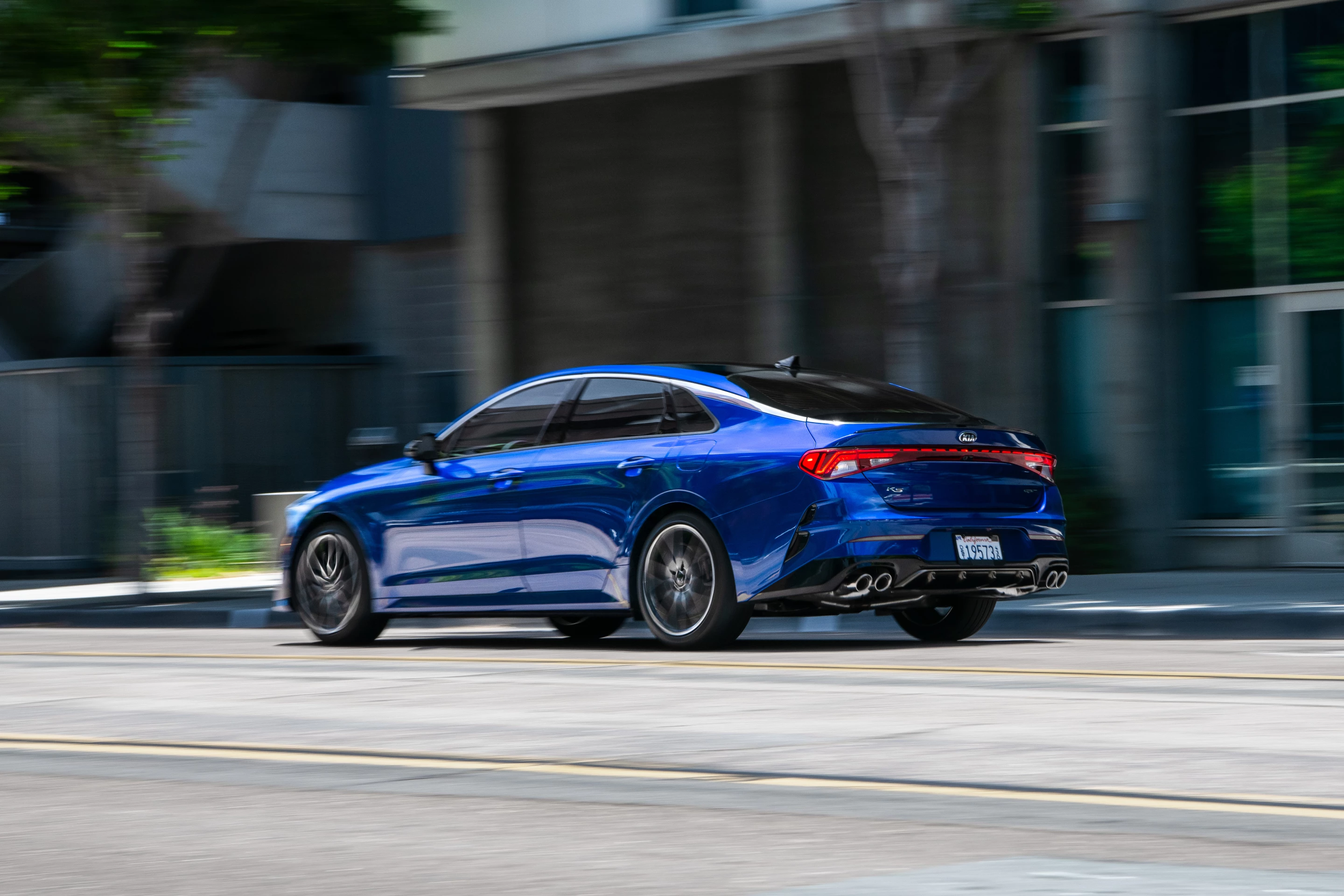 Kia adds length and gives the K5 more of a fastback profile as compared to the Optima