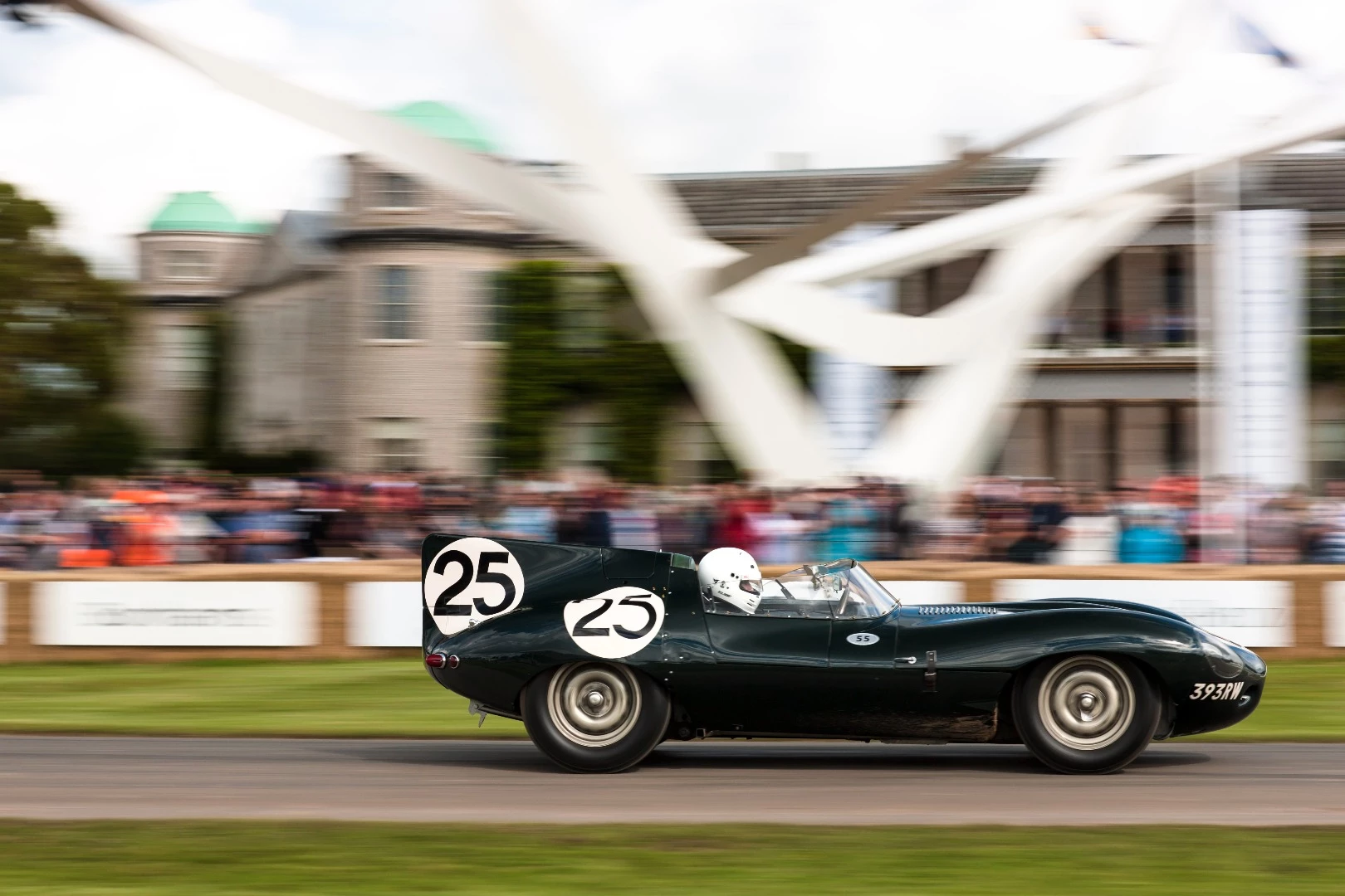 The fin on this D-Type was used as inspiration for the Jaguar Project 7