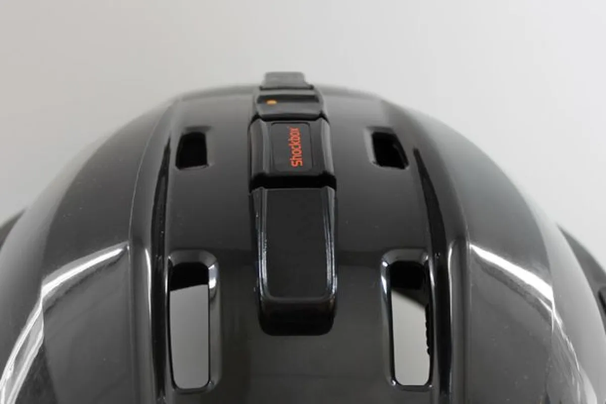 The Shockbox Sensor attaches to an athlete's helmet, and alerts their coach via Bluetooth if they receive a severe head impact