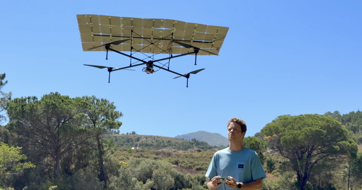 Homemade solar drone smashes endurance record with 5+ hours aloft