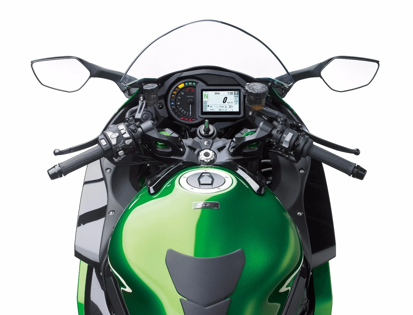 Office view of the 2018 Kawasaki H2 SX SE