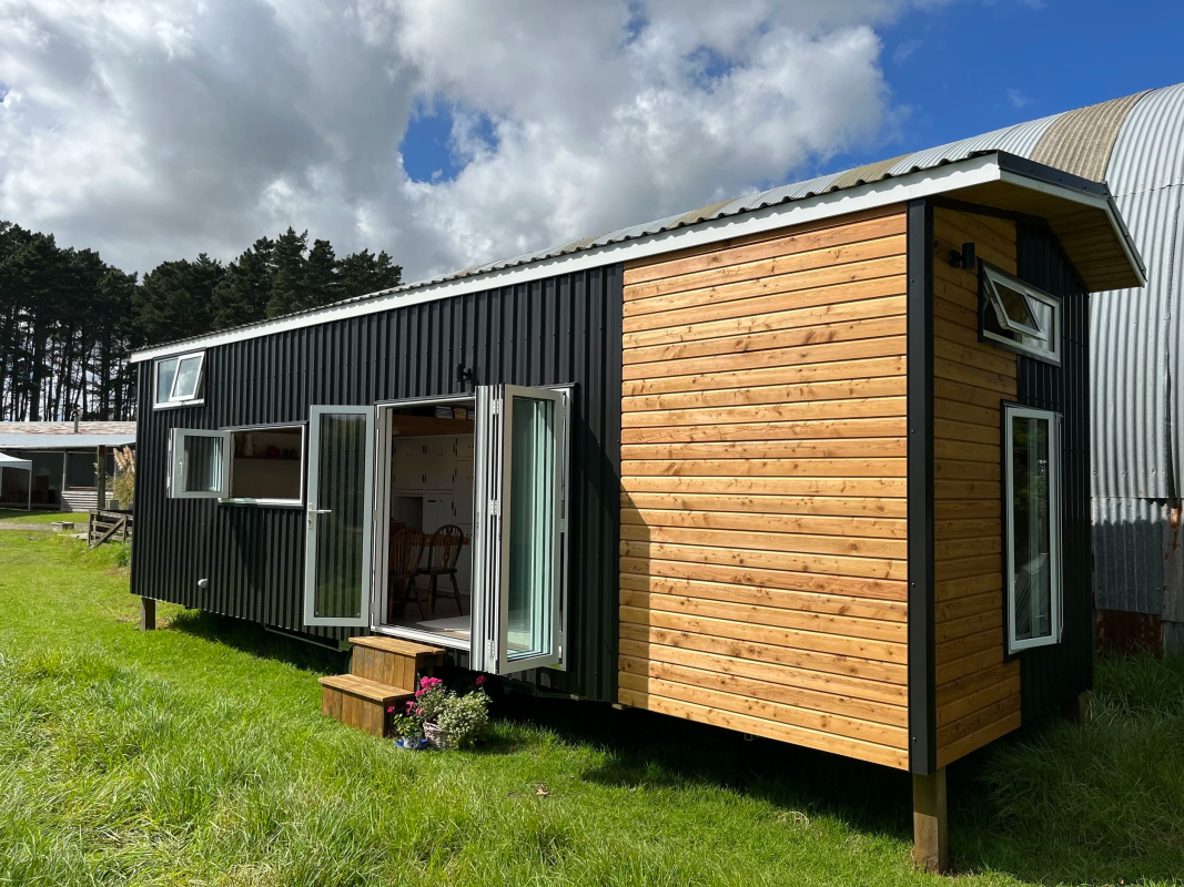 Extra-wide tiny house is built for comfortable family living