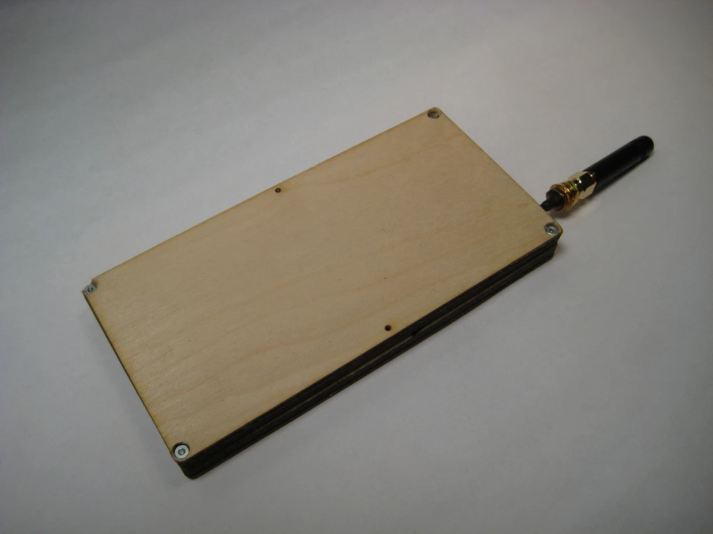 The rear of the prototype (Photo: David Mellis)