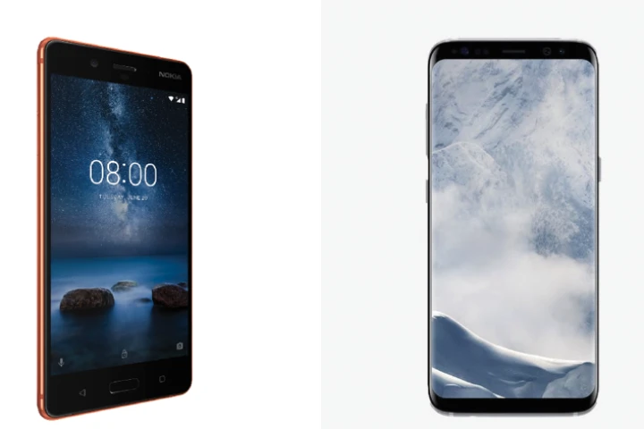 New Atlas compares the specs of the Nokia 8 and Samsung Galaxy S8 and S8+