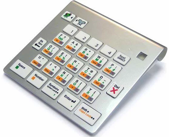 The FrogPad2, seen here in basic silver, will come with interchangeable covers