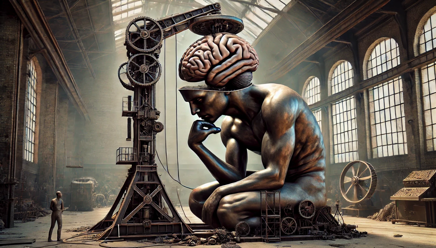 The thinker: A new o1 model, pictured here using generative tools, greatly expands ChatGPT's planning, thinking and reasoning capabilities