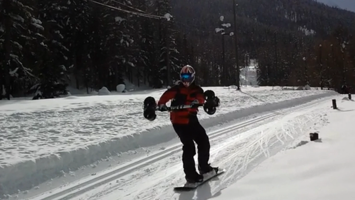 Dreamscience and Jamie Barrow take snowboarding horizontal