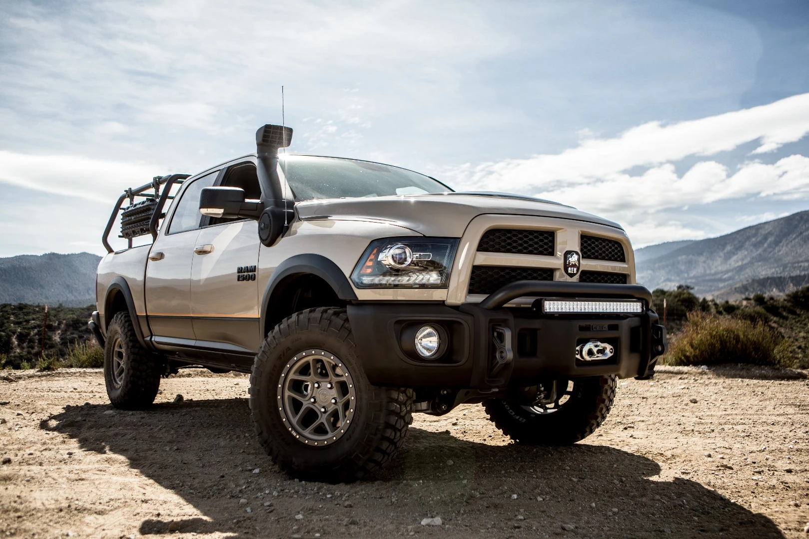 Standard Recruit updates include a DualSport suspension, front skid plate, steel front bumper and all-terrain tires