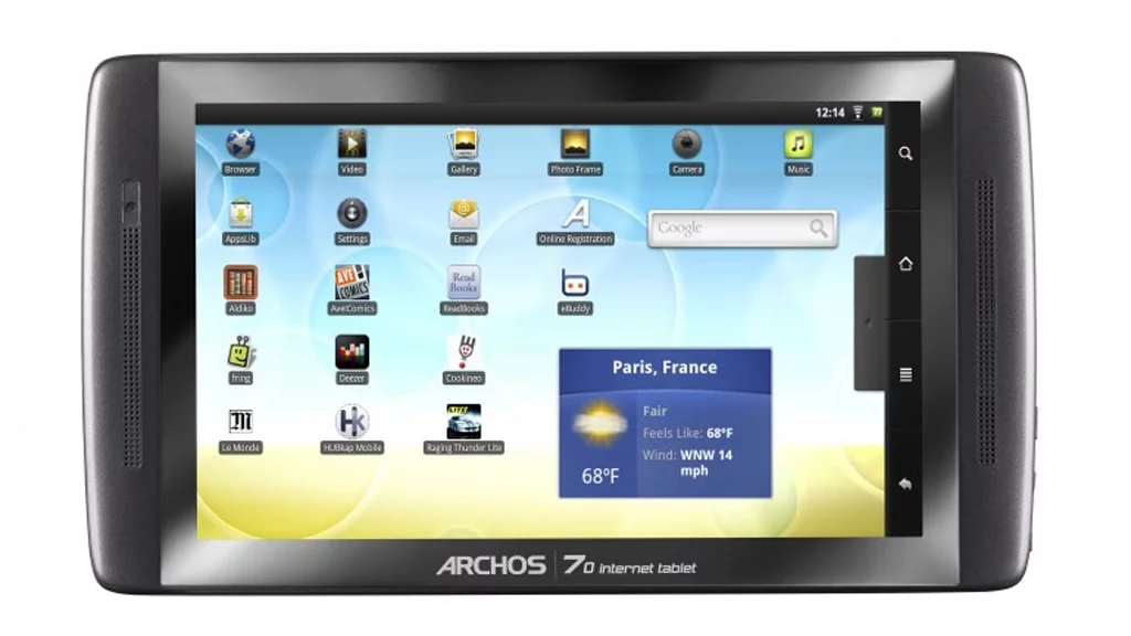 The Archos 70 internet tablet is now available in a 250GB version