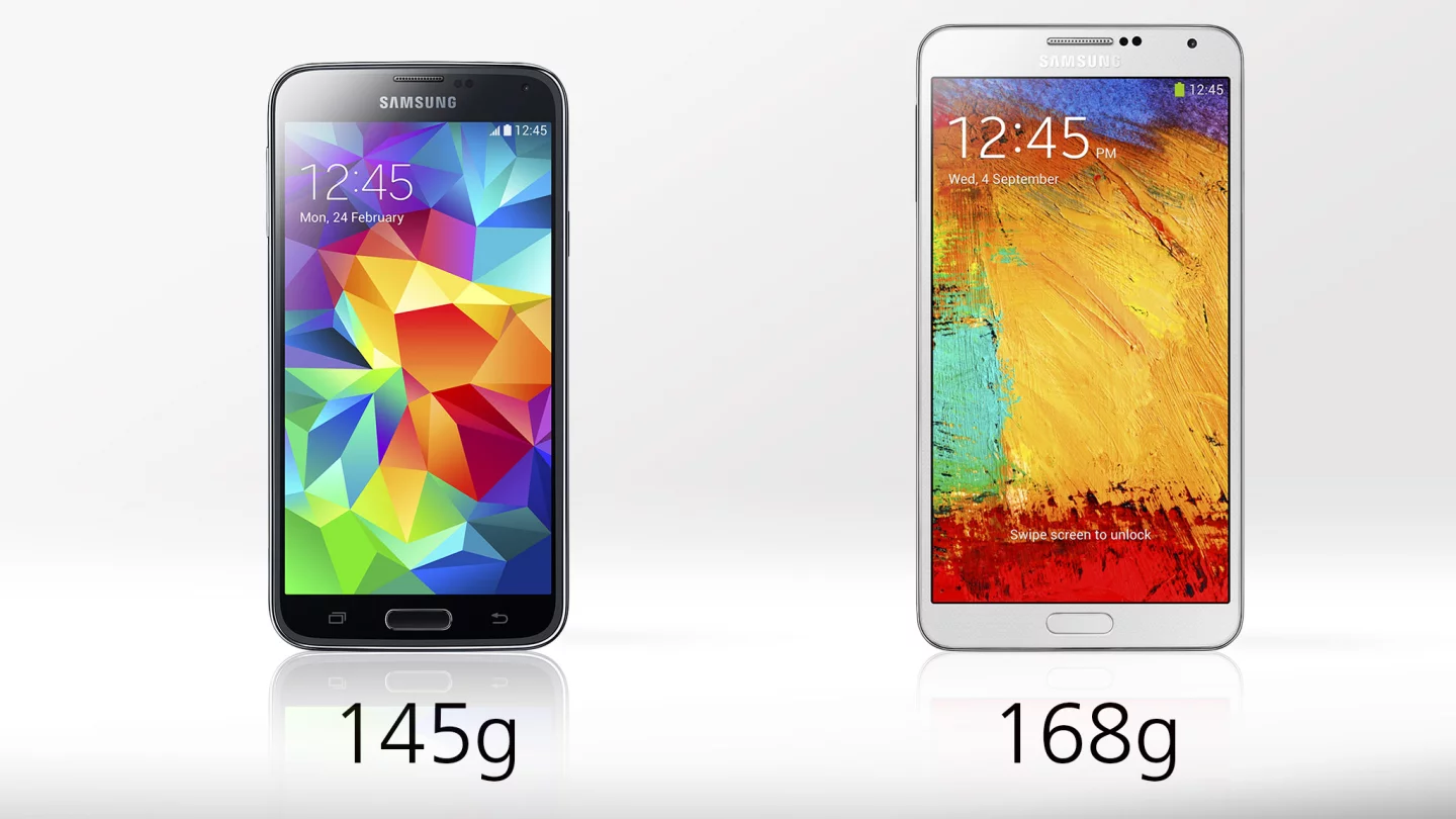 The GS5 is 14 percent lighter
