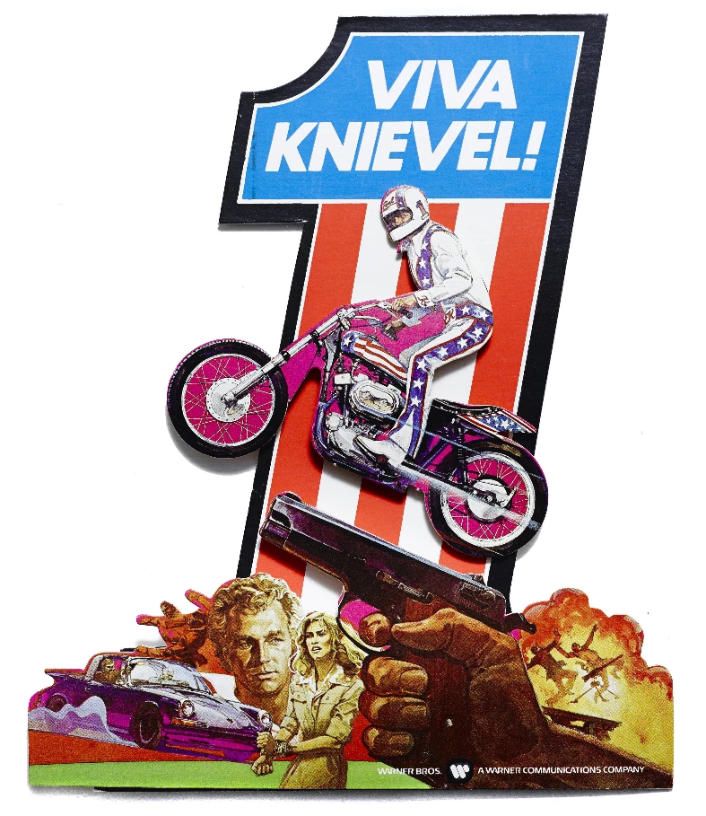 This 1976 Harley-Davidson XL1000 custom was used in the film 'Viva Knievel!' by Evel Knievel and built by Bud Ekins. It is estimated to sell for $80,000 to $100,000