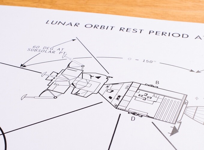 One of the recreated drawings from the manuals