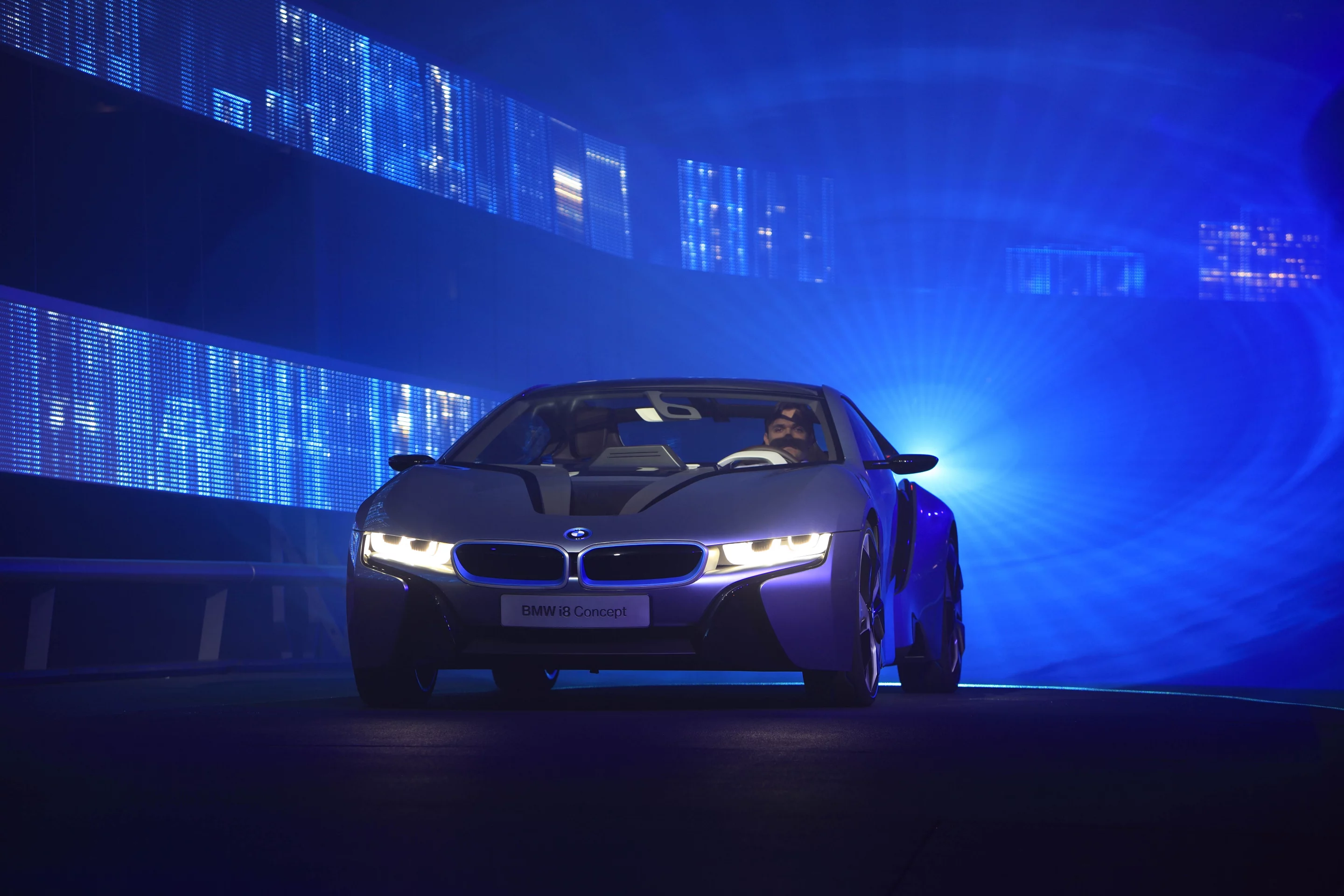 The BMW i8 plug-in hybrid car