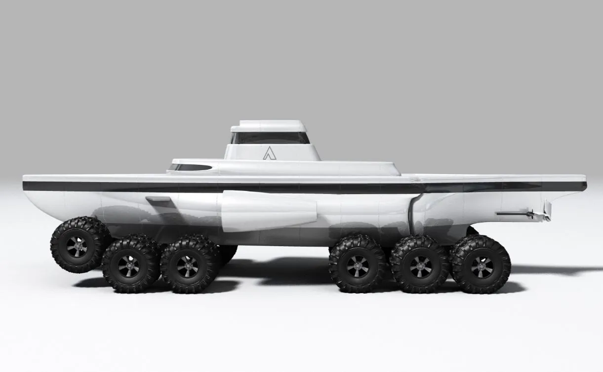 Philip Pauley's proposed Pathfinder submarines would be able to crawl along the sea floor, or move through the water when necessary