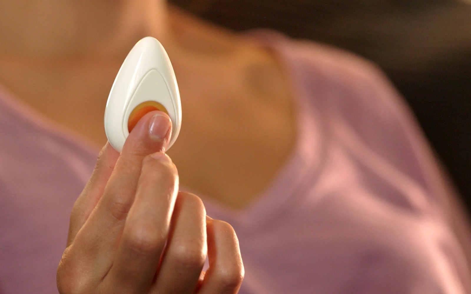 The Pip fits easily into your thumb and forefinger