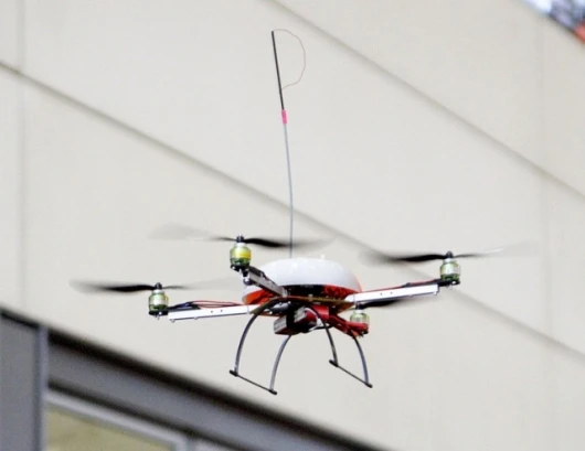 The quadcopter bots have 20 minutes of battery power to find high ground.